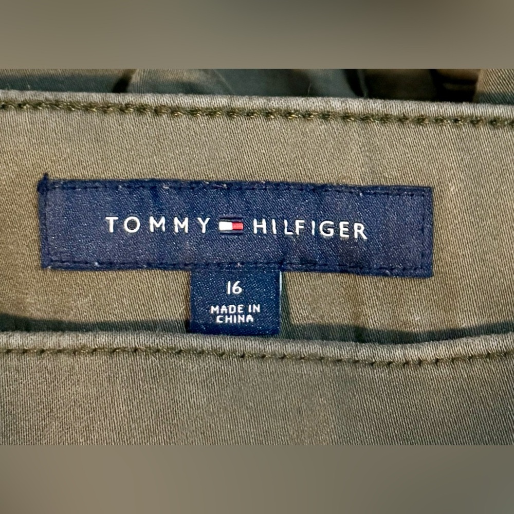 Ladies Tommy Hilfiger - Olive Green Pants - Size 14 - Picture 5 of 5